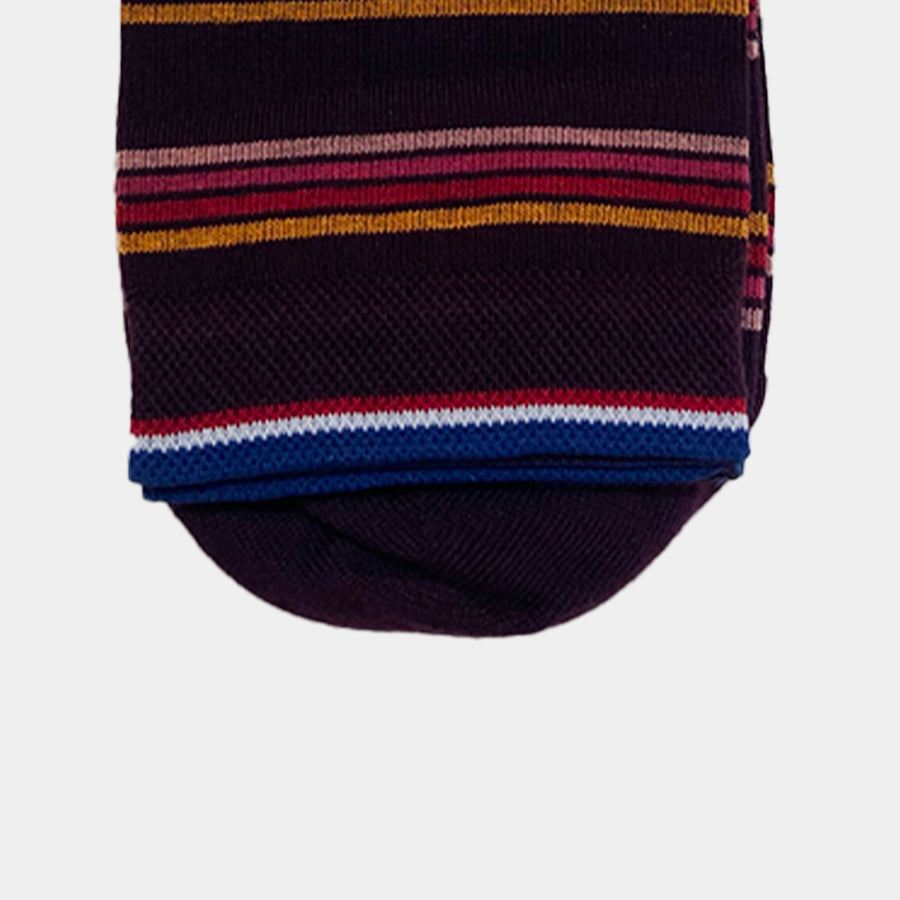 Chaussettes Nice Coton Mûre/Ocre