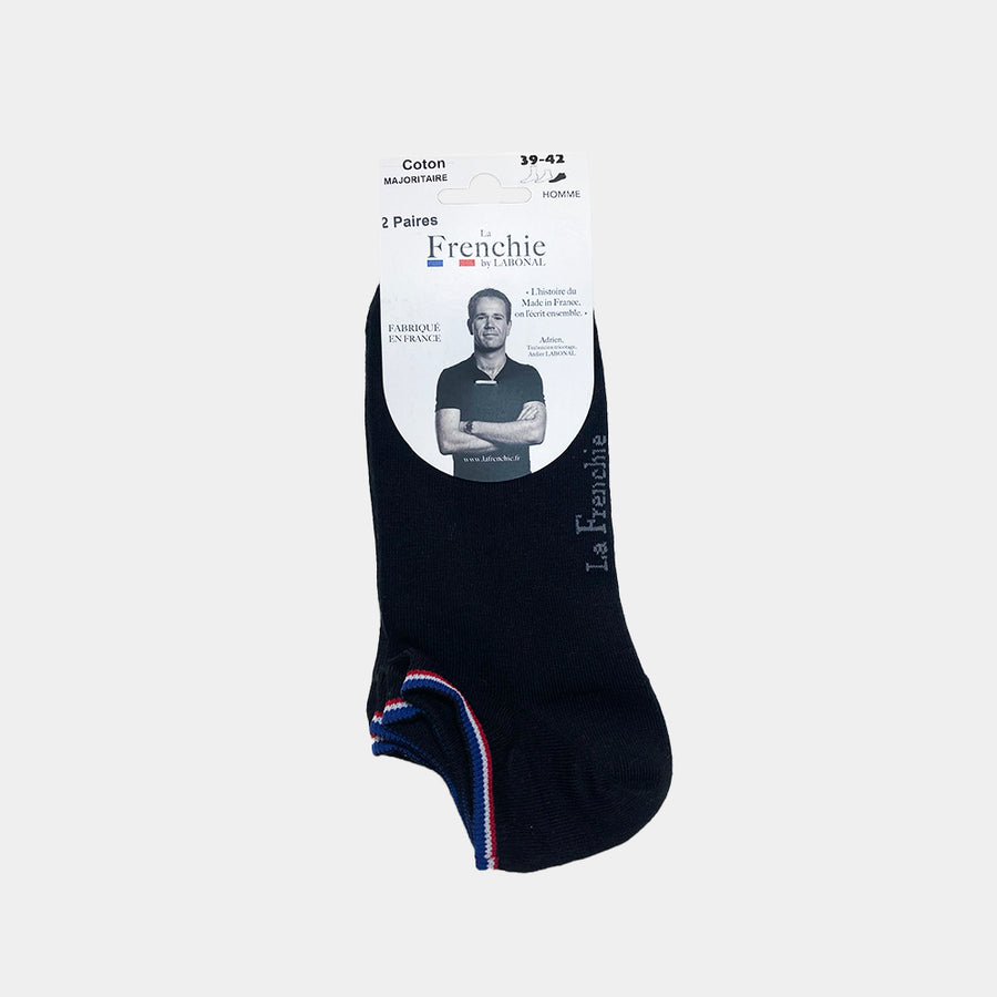 Mini-socquettes Abymes Coton Noir