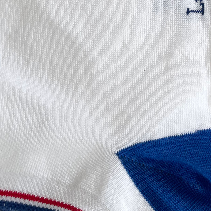 Mini-socquettes Brest Blanc Bleu